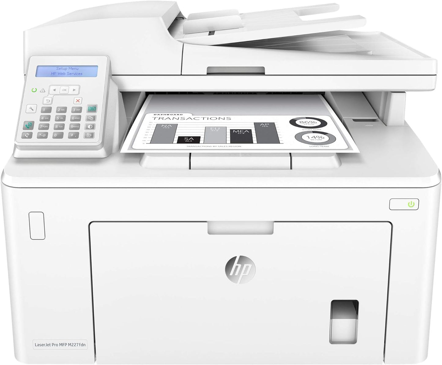 HP M227fdn LaserJet Pro MFP - All-in-One Monochrome Printer
