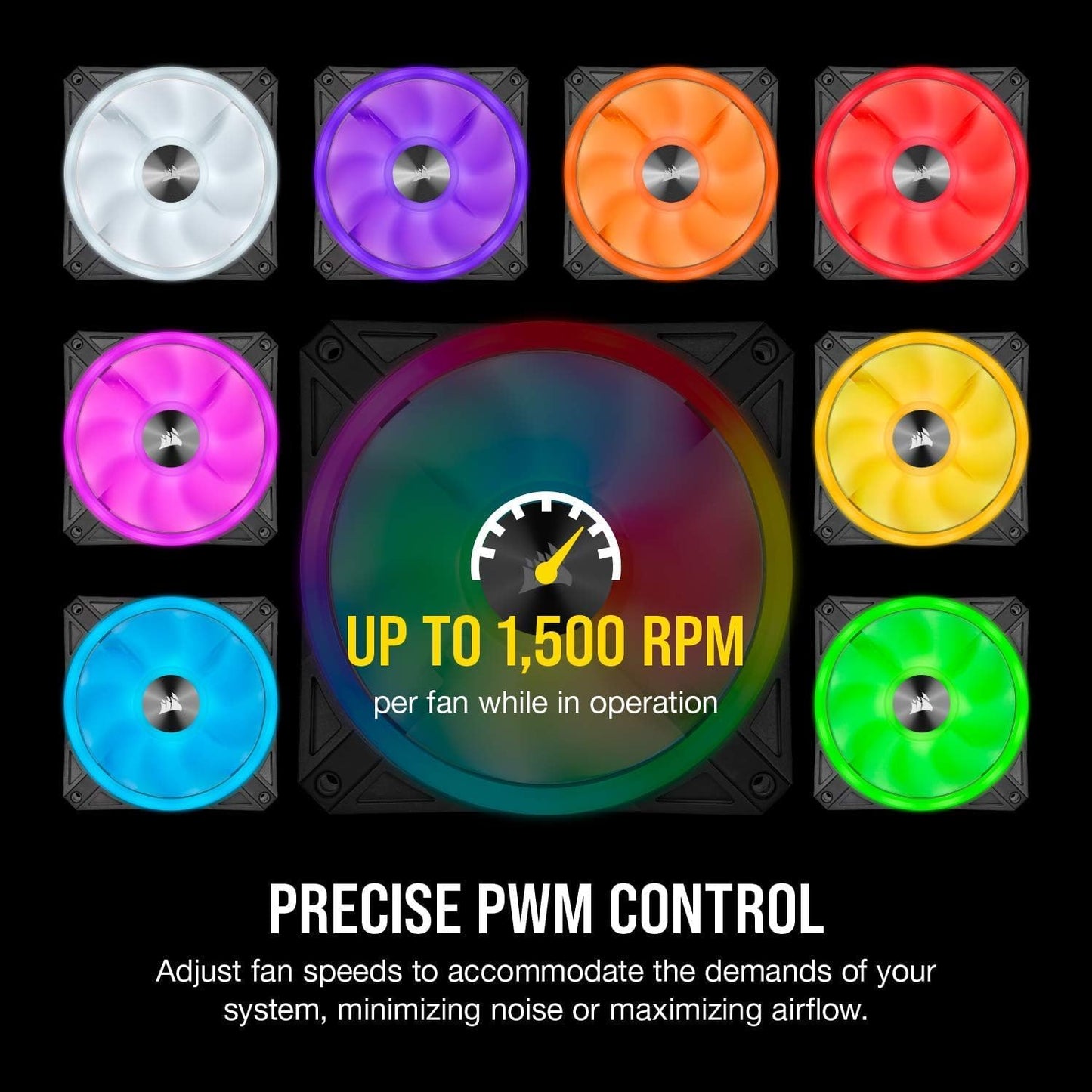 Corsair CO-9050098-WW QL120 RGB 120mm Fan 3-Pack