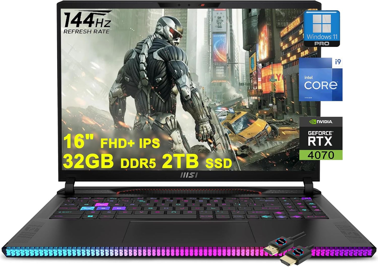 MSI Raider GE68HX Gaming Laptop i9 RTX 4070 2TB SSD