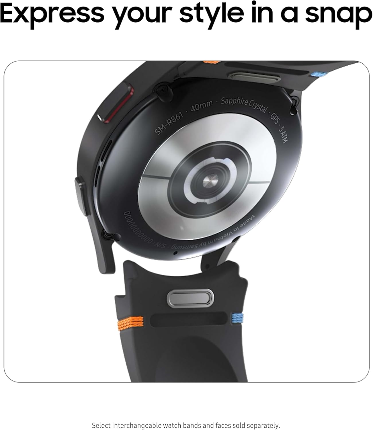 Samsung SM-R861NZKAXAA Galaxy Watch FE 40mm Black