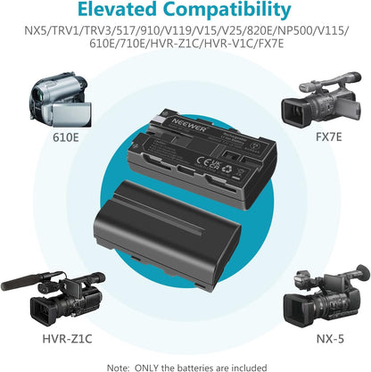 Neewer 10095059 NP-F550 Battery Charger Set