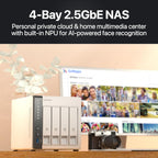 QNAP TS-433-4G-44ST-US 12TB NAS RAID 5 Bundle
