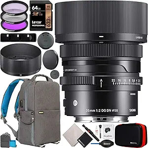 Sigma E11SG35F2L 35mm F2 L-Mount Lens Bundle