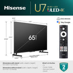 Hisense 65U7K 65-Inch Mini-LED ULED 4K Google Smart TV