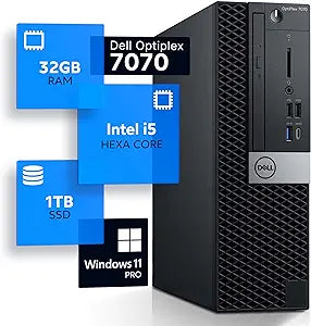 Dell Optiplex 7070 i5 32GB 1TB SSD Desktop Renewed