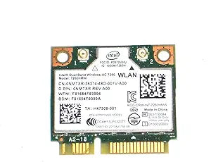 Dell NMTXR Intel AC 7260 Dual Band WiFi Card — main product image