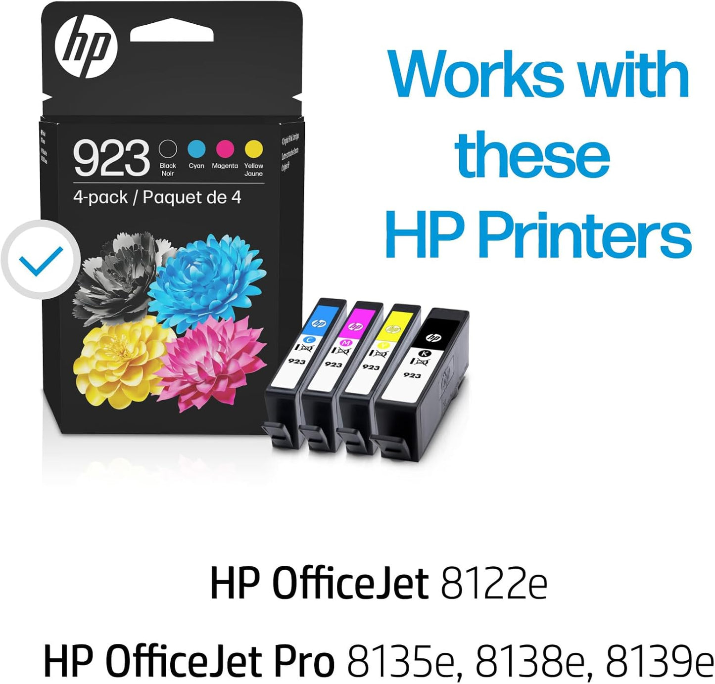 HP HP 923 CMYK Original Ink Cartridge - 4-Pack