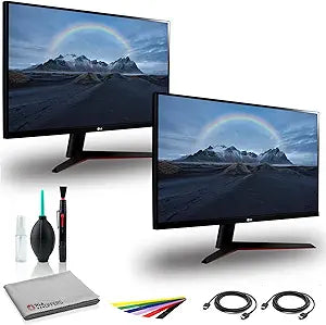 LG 27MP60G-B 27-Inch IPS Monitor FreeSync Dual Pack Bundle