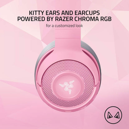 Razer Kraken BT Kitty Edition Bluetooth Gaming Headset Renewed