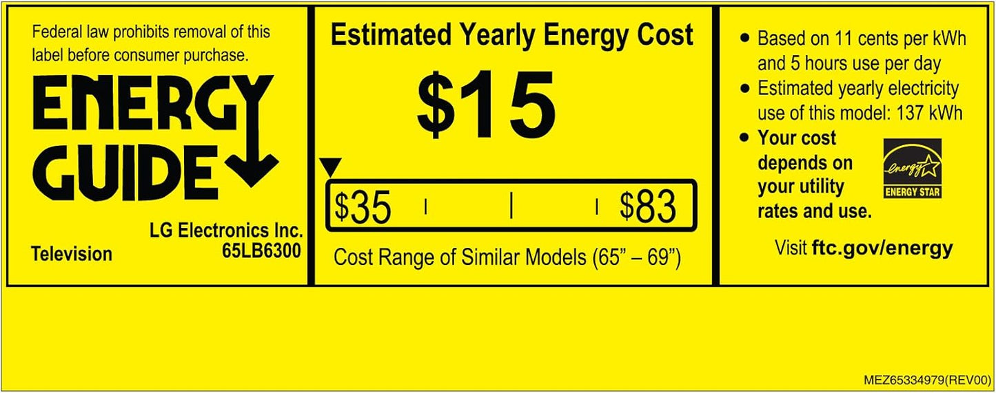 LG 65LB6300 65-Inch 1080p 120Hz Smart LED TV