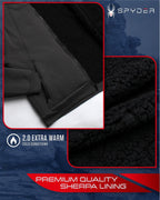 Spyder Hoodie Men's Sherpa Lined Fleece Zip Up Jacket