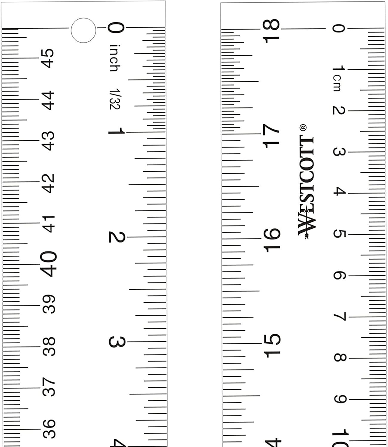 Westcott 10564 18-inch Acrylic Clear Ruler
