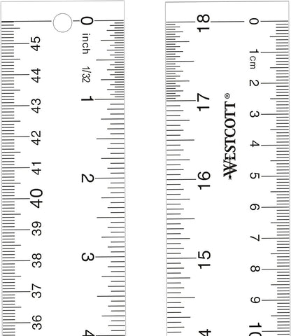 Westcott 10564 18-inch Acrylic Clear Ruler