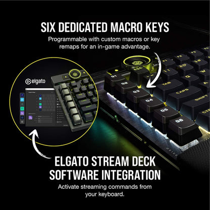 Corsair CH-912A01A-NA-cr K100 RGB OPX Gaming Keyboard