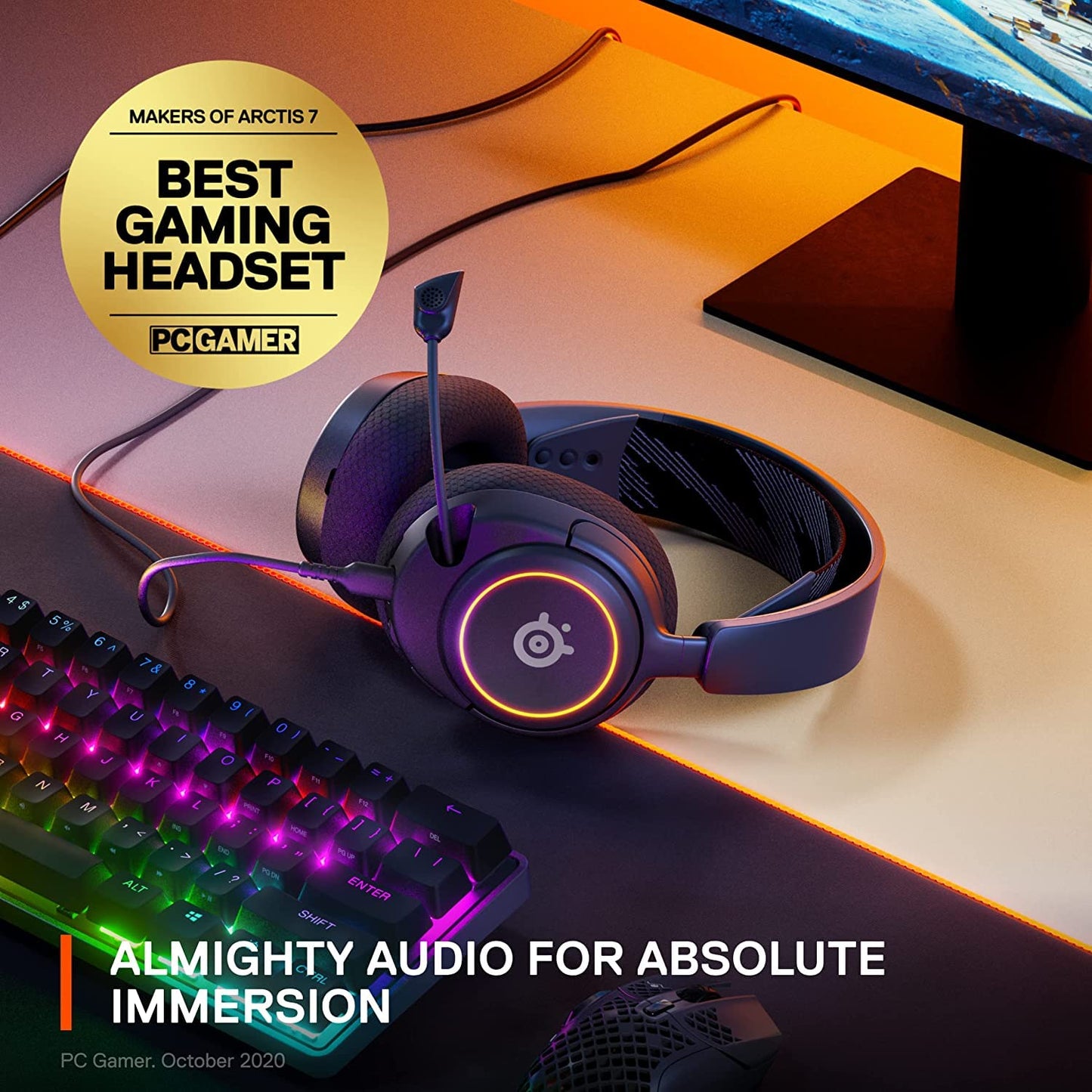 SteelSeries 61631 Arctis Nova 3 RGB Gaming Headset