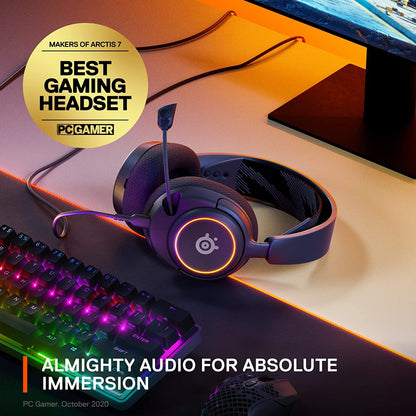 SteelSeries 61631 Arctis Nova 3 RGB Gaming Headset