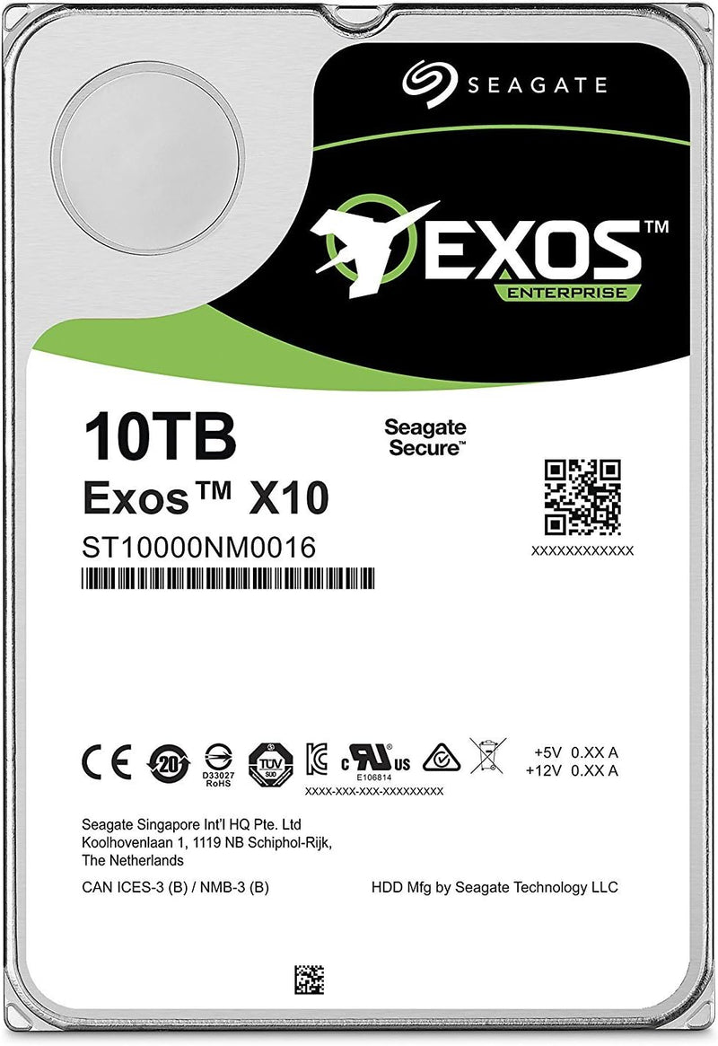 Seagate ST10000NM0016 10TB Enterprise Capacity 7200RPM HDD — main product image