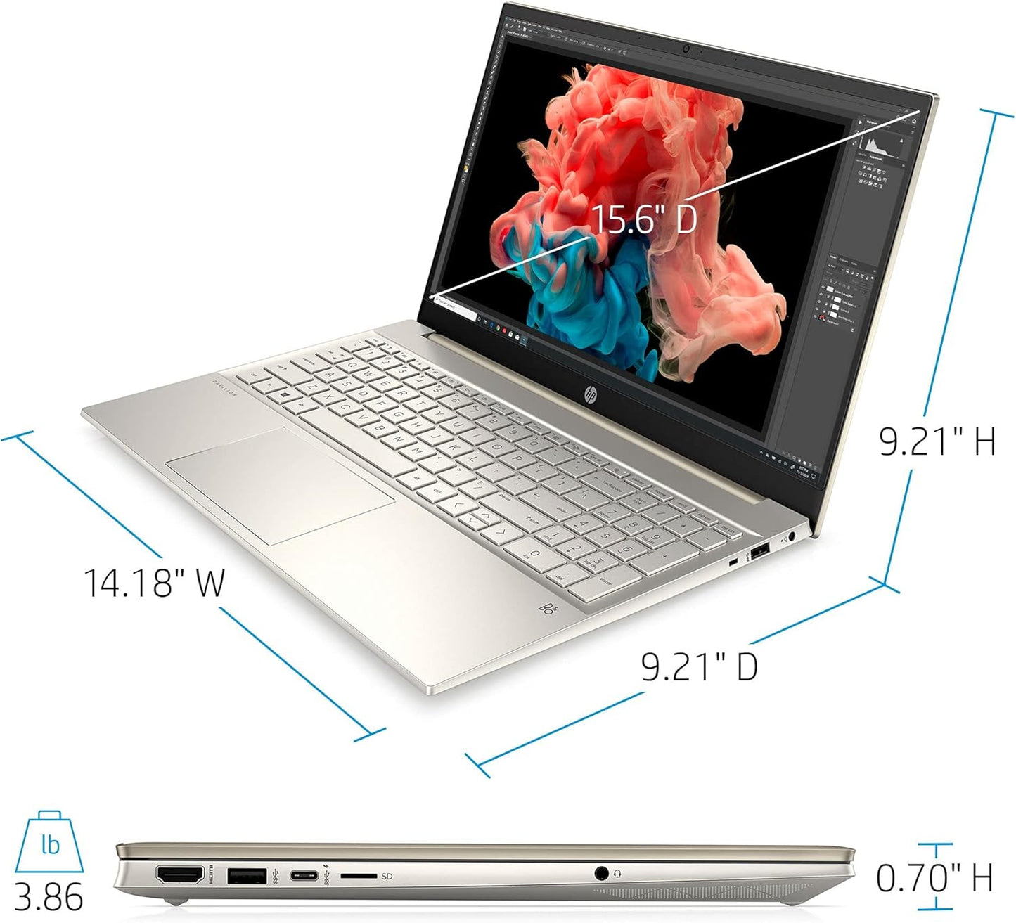 HP 15-EG0070WM Pavilion 15.6" Touch Laptop Bundle