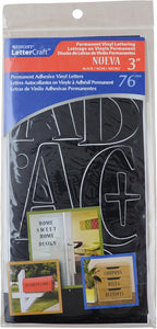 Westcott 15856 LetterCraft Permanent Vinyl Letters Nueva
