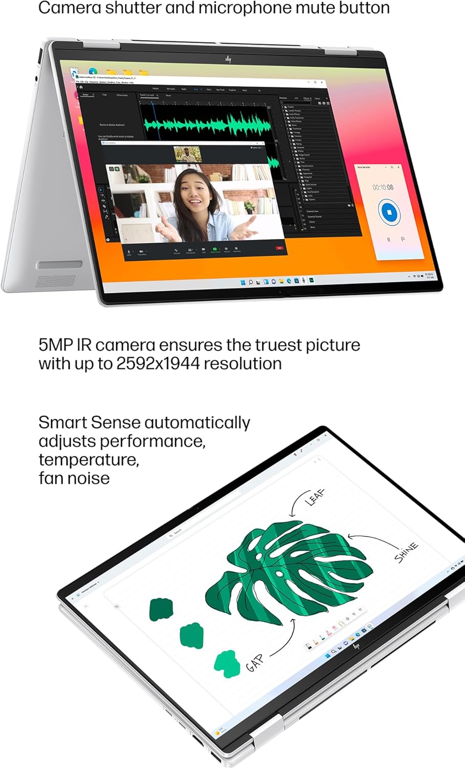 HP HP Envy x360 AMD Ryzen 5 Touchscreen 2-in-1 Laptop