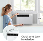 LG LW1522FVSM 14000 BTU Smart Window Air Conditioner