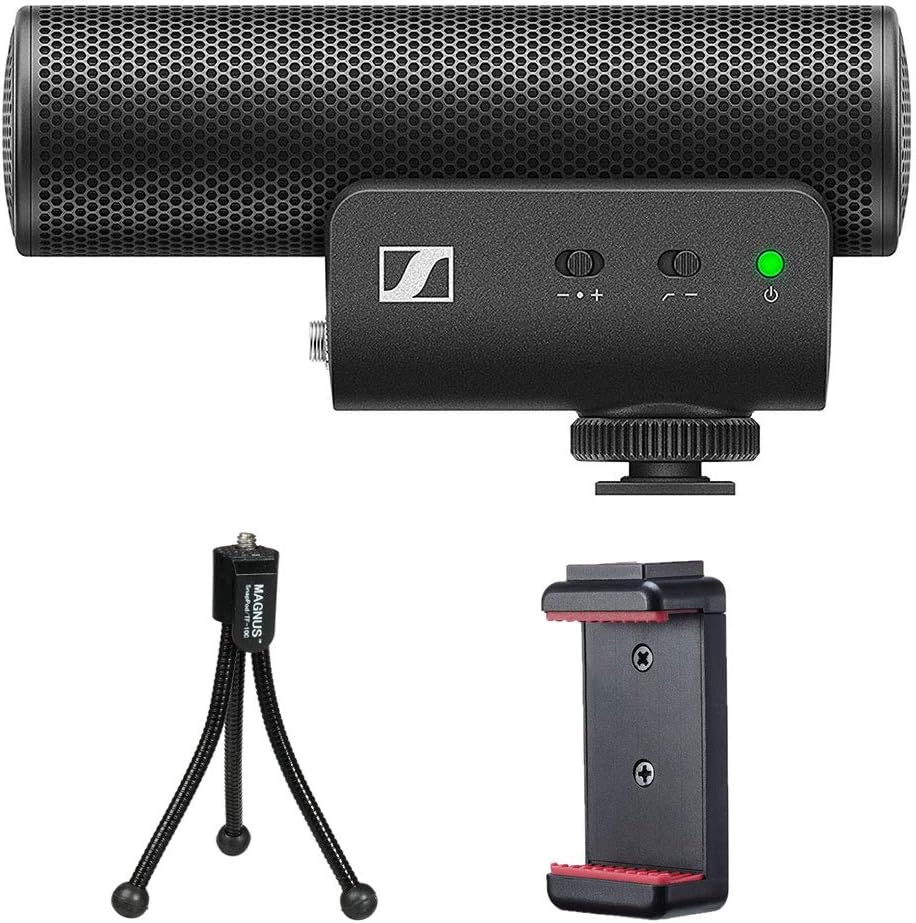 Sennheiser MKE 400 Shotgun Microphone Bundle Tripod
