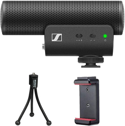 Sennheiser MKE 400 Shotgun Microphone Bundle Tripod