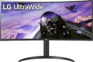 LG 34WP65C-B 34-Inch Curved UltraWide QHD Monitor (Renewed)