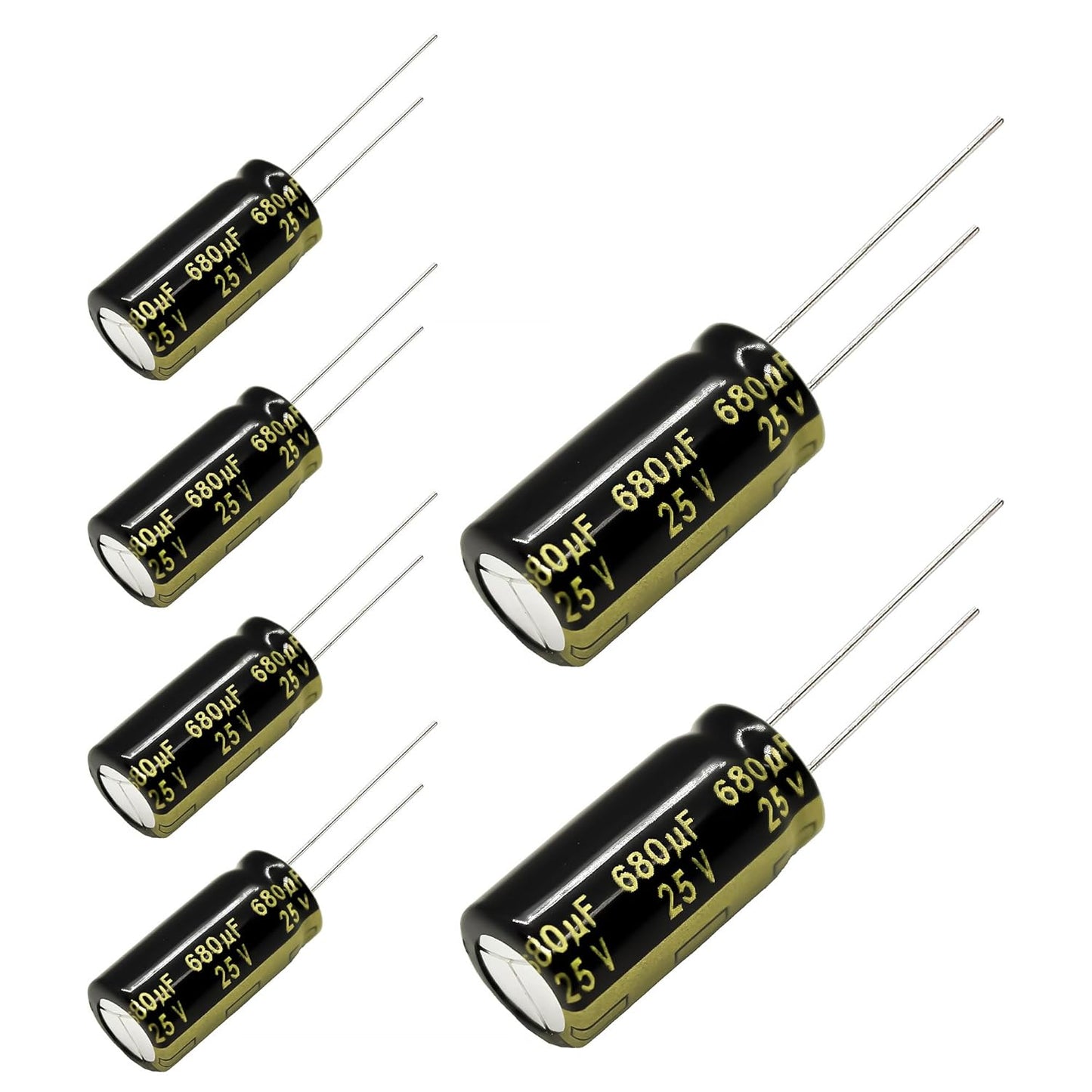 Panasonic FM Series 25V 680uf Low ESR Capacitors