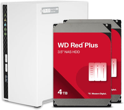 QNAP TS-233-24WD-US 4TB Preconfigured RAID 1 NAS