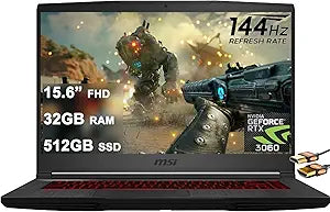 MSI GF65 Thin i5 RTX 3060 Gaming Laptop HDMI Cable