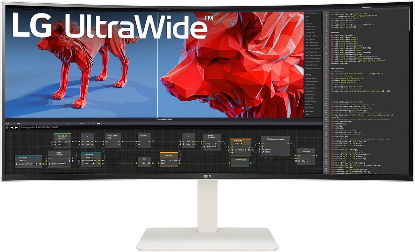 LG 38WR85QC-W.AUS 38" Curved UltraWide 144Hz Monitor