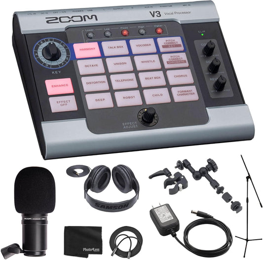 Zoom V3 K1 Vocal Processor Mic Bundle