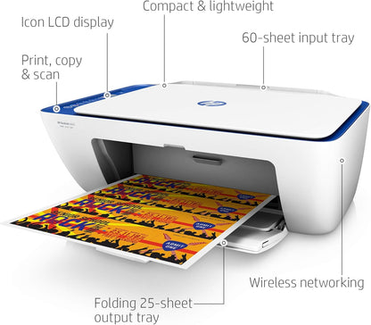 HP 2622-V1N07A DeskJet Wireless All-in-One Printer Renewed