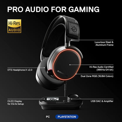 SteelSeries 61453 Arctis Pro GameDAC Hi-Res Gaming Headset