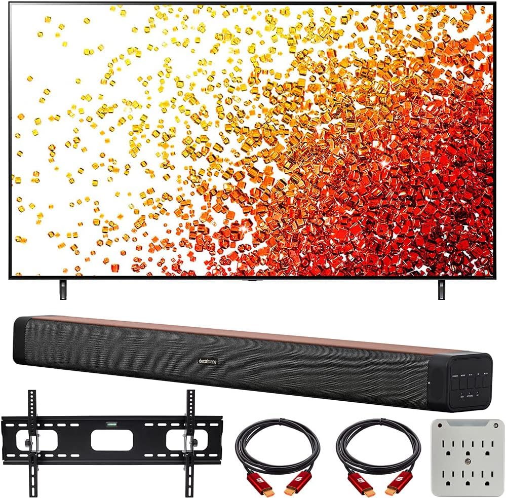 LG E2LG75NANO90UPA 75" 4K NanoCell TV Soundbar Bundle