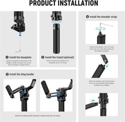 Neewer GA016 Gimbal Shoulder Strap for DJI RS Series