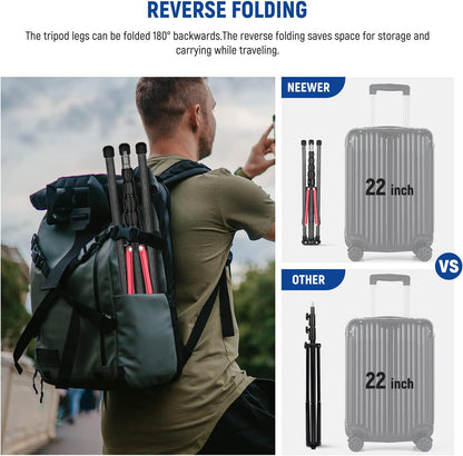 Neewer ST210R Carbon Fiber Light Stand 86.5 inch