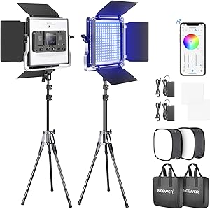 Neewer 90097617 660 RGB LED Photography Lighting Kit