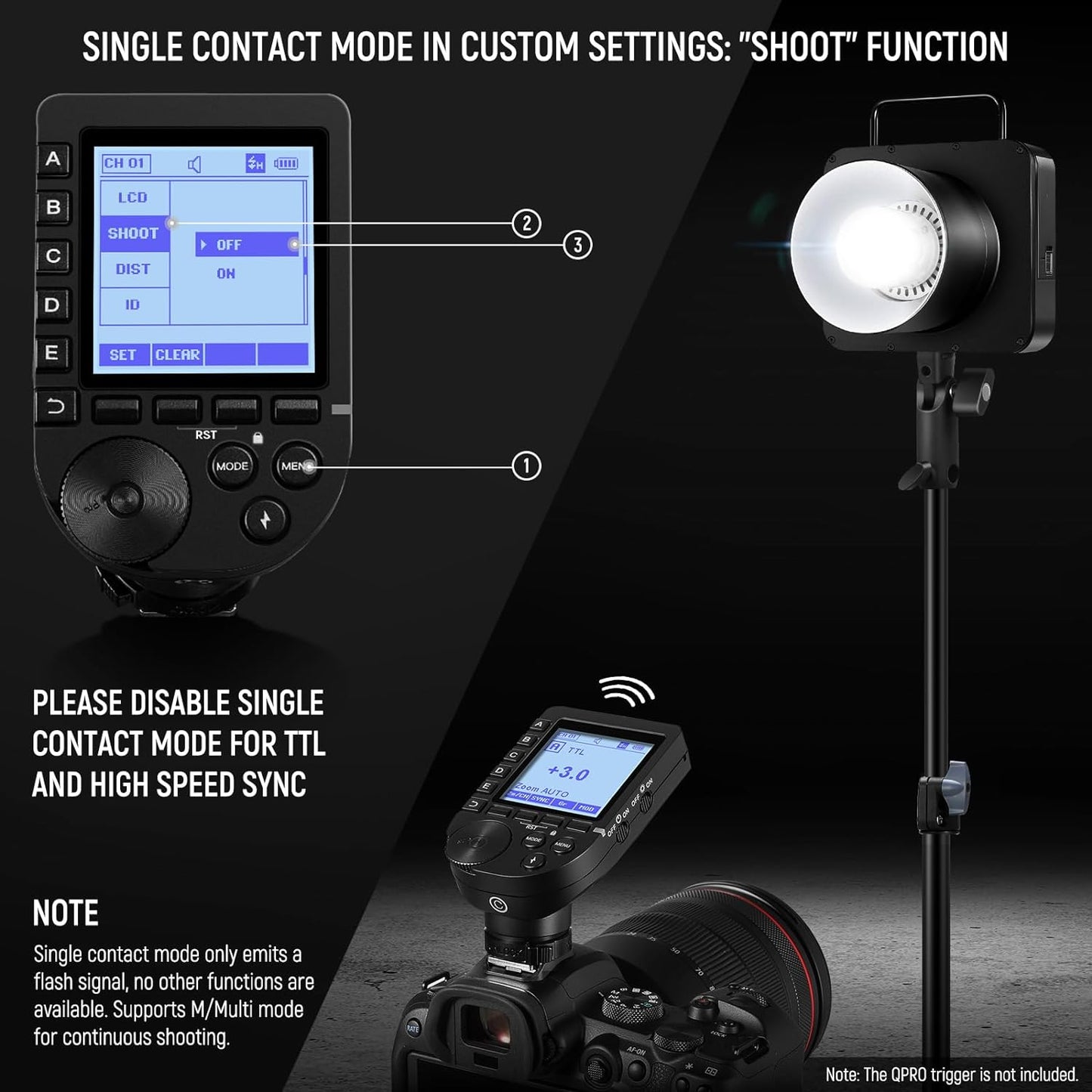 Neewer Q4 400Ws TTL Outdoor Studio Flash Strobe