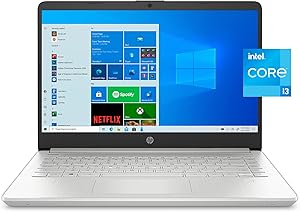 HP 2022 14" FHD Laptop i3, 8GB, SSD, Windows 10 Bundle