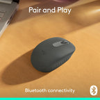 Logitech 910-007437 M196 Graphite Bluetooth Wireless Mouse