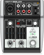 Behringer 302USB XENYX 5-Input Mixer - Mic Preamp, USB Interface