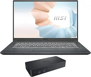MSI Modern15A654-4008-227782 i5 Laptop 16GB RAM + D6000 Dock