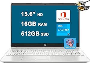 HP HP Laptop 15 15.6" Touchscreen i3-1115G4 16GB RAM 512GB SSD