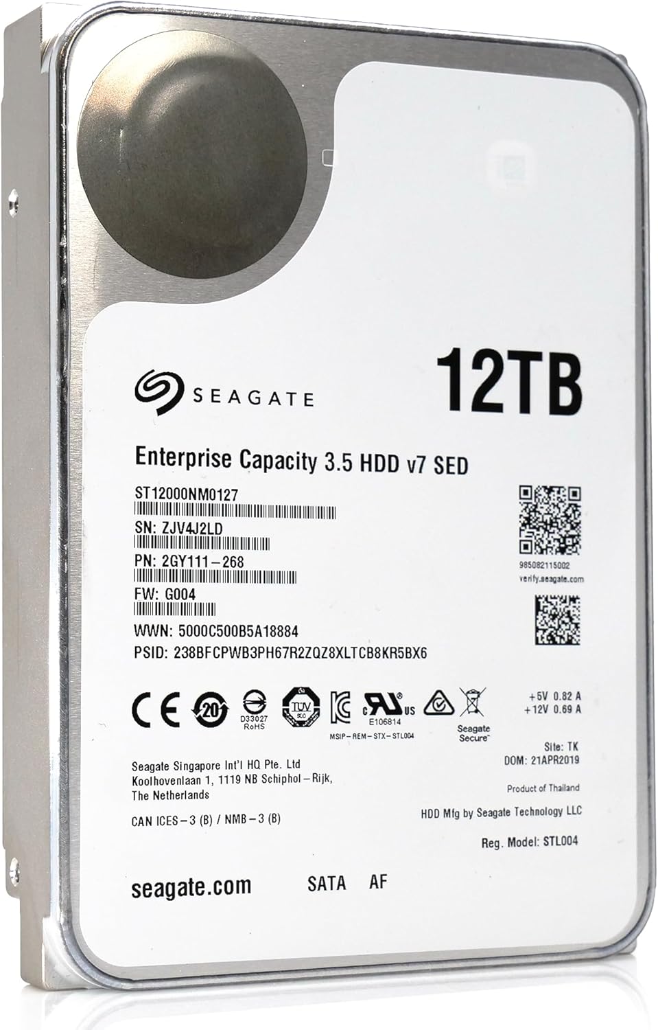 Seagate ST12000NM0127 12TB Exos Enterprise Hard Drive Renewed