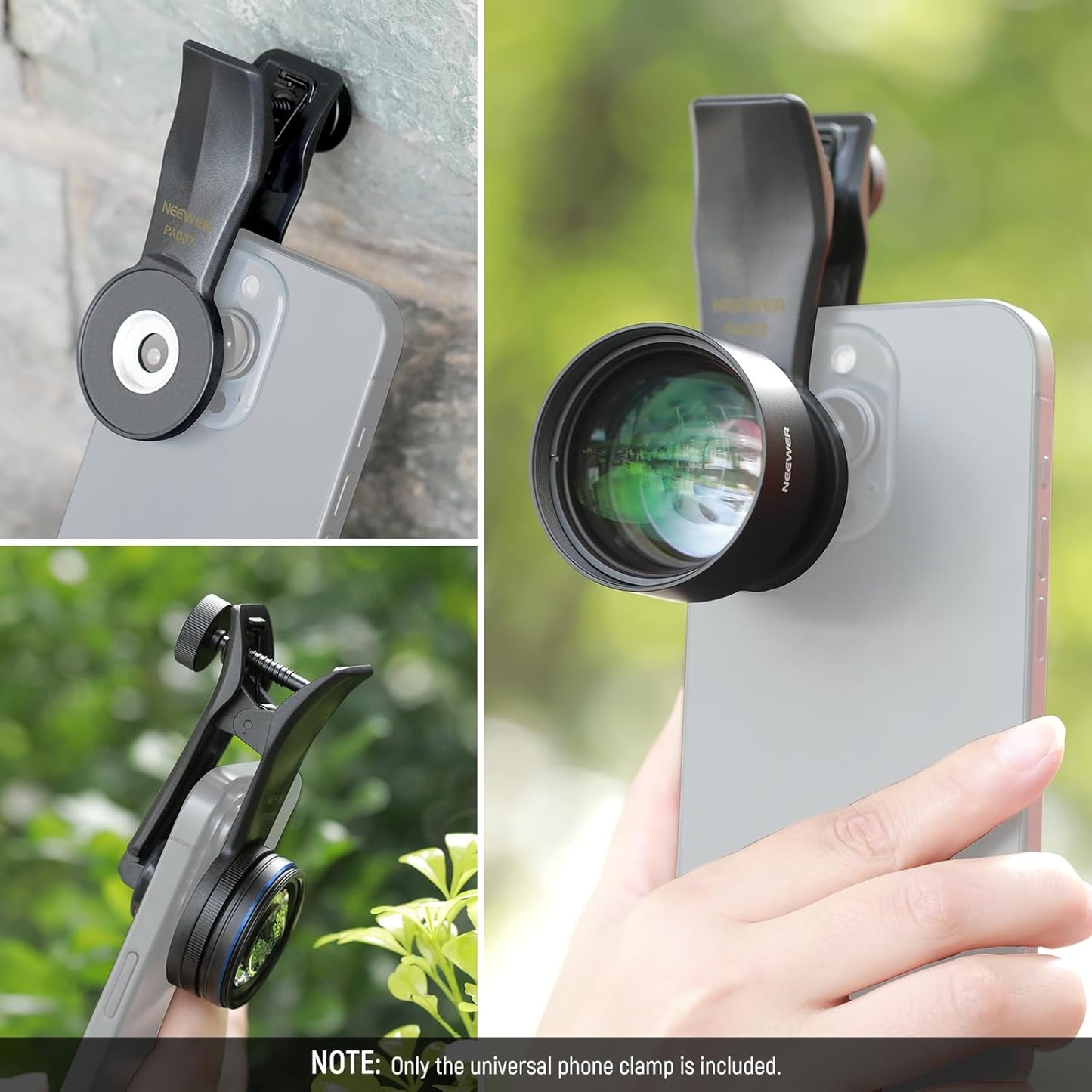 Neewer 10103673 Universal Phone Clamp 17mm Thread Lens