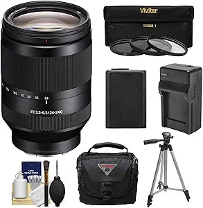Sony K-87555-02 24-240mm E-Mount Lens Kit for Alpha