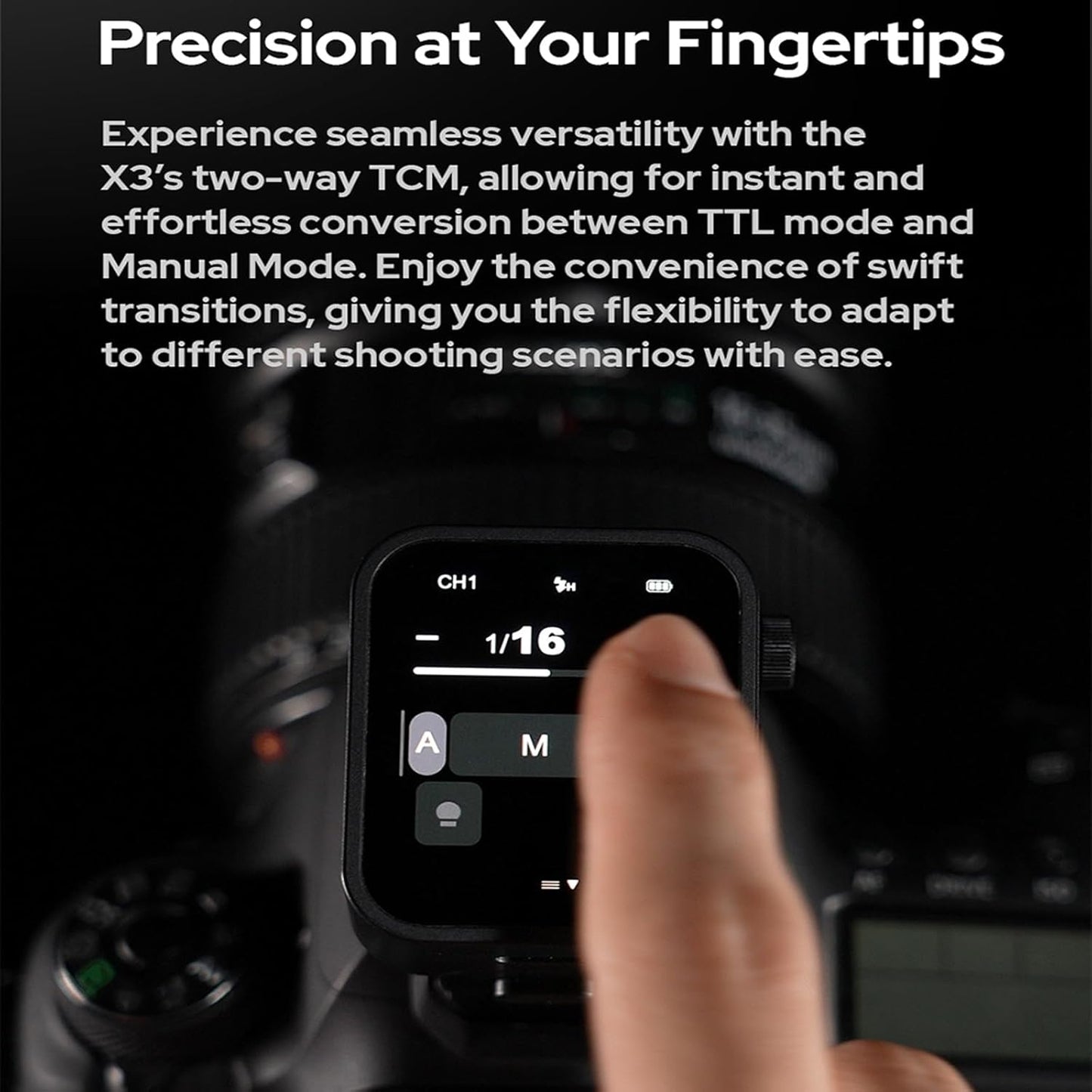 Godox X3F TTL Wireless Flash Trigger for Fuji