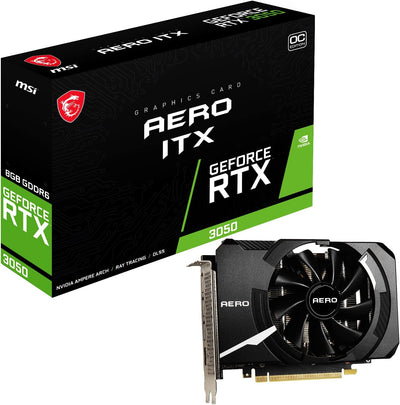 MSI V809-4041R GeForce RTX 3050 AERO ITX 8G OC Graphics Card